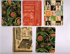 Graphic45 Typography  9pk  Hand Cut 3x4 Ephemera Pocket Cards Dbl-sided