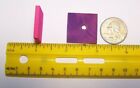 25 Colored Wood Flats Bird Toy Parts 1  X 1  X 1 8  Small Parrots W  3 16  Hole