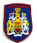 Vintage Canada Coat Of Arms Jacket Patch Badge Canadian Travel Souvenir