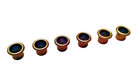 Set Of 6 Vintage-style Brass Tuner Bushings For Harmony Kay Silvertone Gibson 