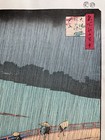 Hiroshige Utagawa Ukiyo-e Woodblock Print    sudden Shower At Shin-ohashi Bridge   