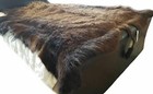 Buffalo Hide Rug   large  Premium Winter Coat Tanned Bison Rug  Made In The Usa