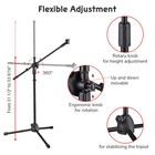 Adjustable Microphone Stand Mic Clip 360-degree Rotating Boom  Foldable 4 Packs