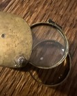 Antique 2  Round Fold Flip Out Pocket Magnifying Glass Loupe Brass 1890s-1900