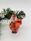 Vintage Santa Claus Christmas Ornament Plastic
