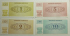 Slovenia 8 Different Old Pre-euro Banknotes 1-100 Tolarjev Vf-unc 1990 s
