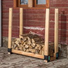 Lehman s Firewood Log Pile Stacking Steel Elevating Brackets Set Of 4