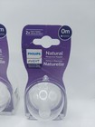 3 Philips Avent 2pk Natural Response Baby Bottle Nipple - Newborn Flow 1 Total 6