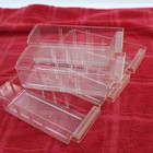 Raaco Lot Of 5 Replacement Organizer Bin Storage Cabinet Drawers Vintage Clear