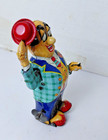 Vintage 1950 s Mechanical Dandy Man Windup Tin Toy W box Japan Mikuni Works 7 