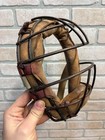Antique Vintage Early Baseball Catchers Mask Leather Padded