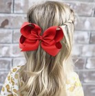 Yellow 6    Hair Bow Clip Grosgrain Ribbon Trendy Boutique Boho Hair Barrette