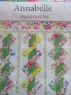 Qt Annabelle Digital Quilt Top 100  Cotton Fabric Size 63 X 70 Fabric Included