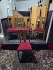 1907-1910 Solid Oak Round Table With Original Chairs