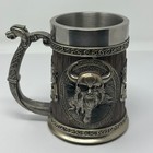 Viking Warrior Pewter Tankard Odin Raven Norse Mug Stein Stainless Steel  500 Ml