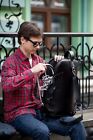 Leather Flugelhorn Gig Bag  Flugelhorn Holder Case  Flugelhorn Travel Bag Carry