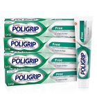 Super Poligrip Zinc Free Denture And Partials Adhesive Cream  2 4 Ounce  4 Pack