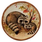 Certified International Pine Forest 6  Canape luncheon Plates  Set Of 4  Brown