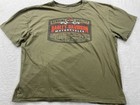 Genuine Harley-davidson Men   s T-shirt Size Xl Green Syracuse Short Sleeve