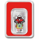 Texas Tech University 1 Oz Silver Colorized Bar  in Tep 