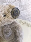 Fao Schwarz Plush Beige Teddy Bear 11    Lovey Stuffed Animal Nwt Tan Beige Soft