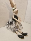 Ballerina Bunny Rabbit Doll Plush Shelf Sitter Hip And Hop Nwt Grey Dress