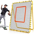 7x4 Ft Baseball Rebounder Net Pitchback Trainer Bounce Back Fielding 5 Angles