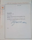 Alf Landon 5x7 Signed Photo And Typed Letter Dated 05-16-1975