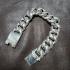 Vintage Silver 925 Thick Chain Bracelet 23cm Unisex Heavy Style