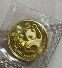 1985 China Gold Panda 1 10 Oz  10 Yuan Original Sealed