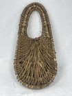 Rustic Wicker Wall Basket Hanging Pocket Primitive Farmhouse Decor 14 