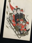 Hallmark Vintage Unused Christmas Greeting Card From The Six Of Us Mcm Antique