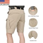 Tactical Mens Shorts Cargo Shorts Outdoor Waterproof Hiking Fishing Track Shorts