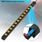 Long Power Strip  12-outlet Heavy Duty Surge Protector Wall Mount Power Strip