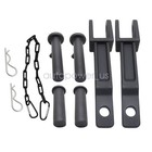 2 Sets Tow Hook Fit Kenworth Peterbilt With Pull Pins frame Pins A20-6014