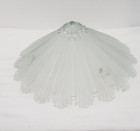 Art Deco Starburst Ceiling Light Fixture Globe 3 Chain 11  Frosted Thick Glass