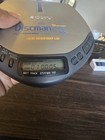 Sony Discman Esp D-e301 Mega Bass Portable Cd Player  Silver gray Tested Works
