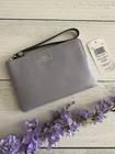 Bn Coach Corner Zip Wristlet Mist Leather 58032 New