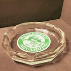 Vintage Hasenbrau Augsburg Clear Glass Ashtray Beer Brewery Germany  7  