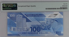 2019 Trinidad   Tobago 100 Dollars  Banknote Currency Unc Pmg 66