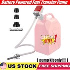 Diesel Oil Fuel Transfer Pump Battery Powered Auto-stop Liquid Transfer Pump New