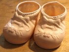 Vintage Lot Of 6 Plastic Doll Shoes Various Patterns Sizes Black   White