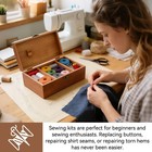 Wooden Sewing Box With Compartments  Vintage Sewing Case Wooden Sewing Basket   