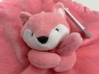 Rare Htf Nwt Carters Salmon Pink Fox Satin Security Blanket Plush Baby Toy 67210