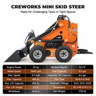 New Mini Skid Steer Loader Stand-on Wheeled 23hp B   S Epa Gasoline Engine