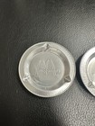 Mcdonald   s Vintage Ashtray Ash Tray Embossed Logo Disposable Metal Textured Edge