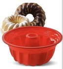 3d Large Spiral Shape Silicone Cake Pan Mold Baking Tools - Red