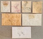 Gibraltar 9-10  29  81  96  98  106   Lot Of Early Gibraltar Stamps   Used   Mh