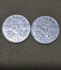 2x 1929 Canada Nickels 5 Cents Maple Leaf Georgivs V Dei Coins As Shown