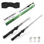  Retractable Golf Swing Training Aid  Adjustable Practice Club With Extension 